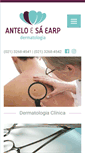 Mobile Screenshot of anteloesaearpdermatologia.com.br